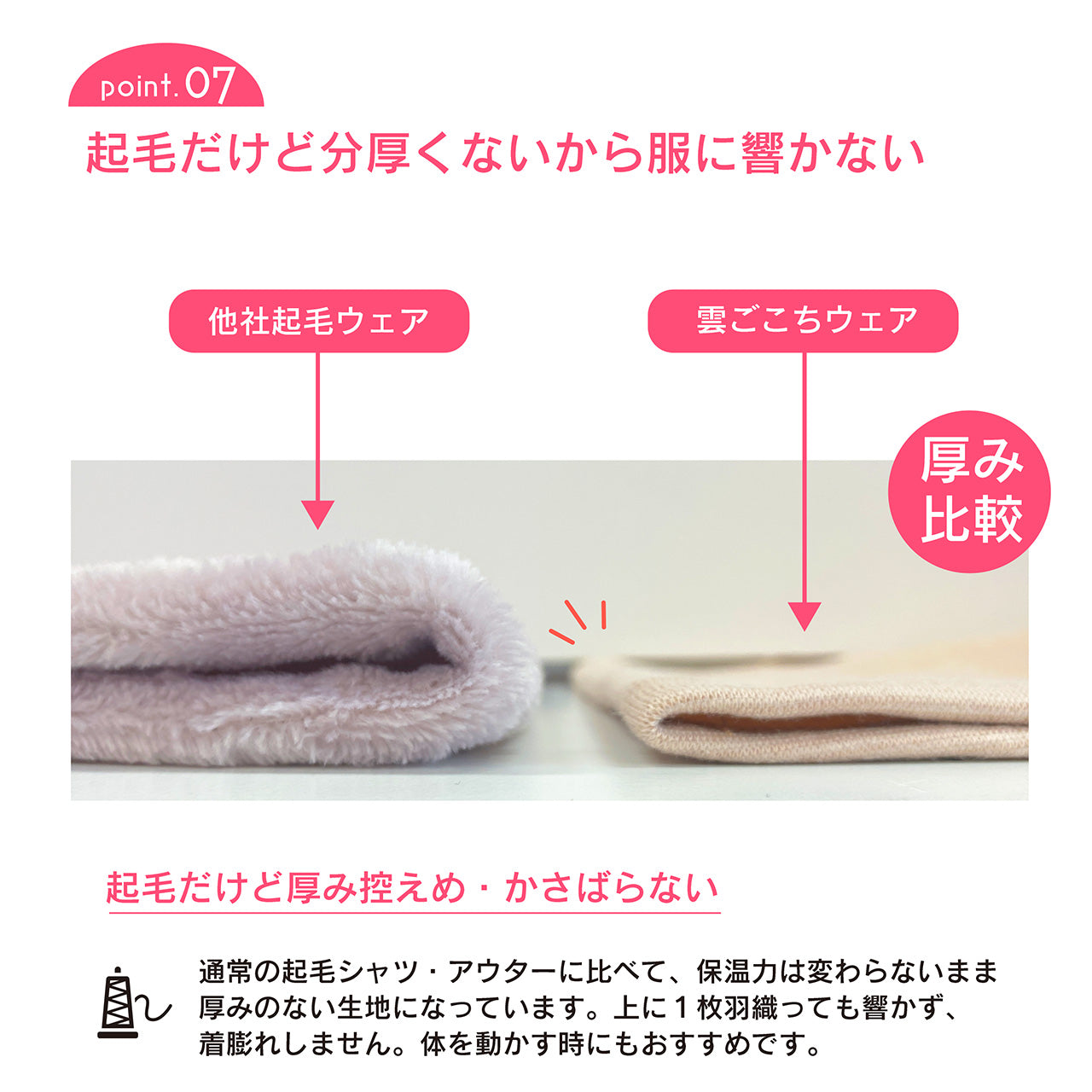 雲ごこちウェア 1分丈パンツ