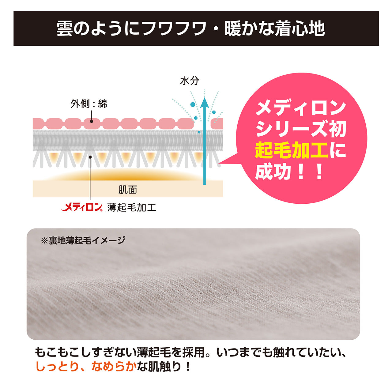 雲ごこちウェア 1分丈パンツ