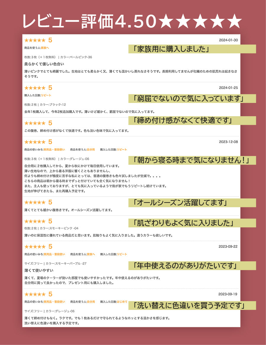 シルクオーガニックコットン 腹巻(2065)