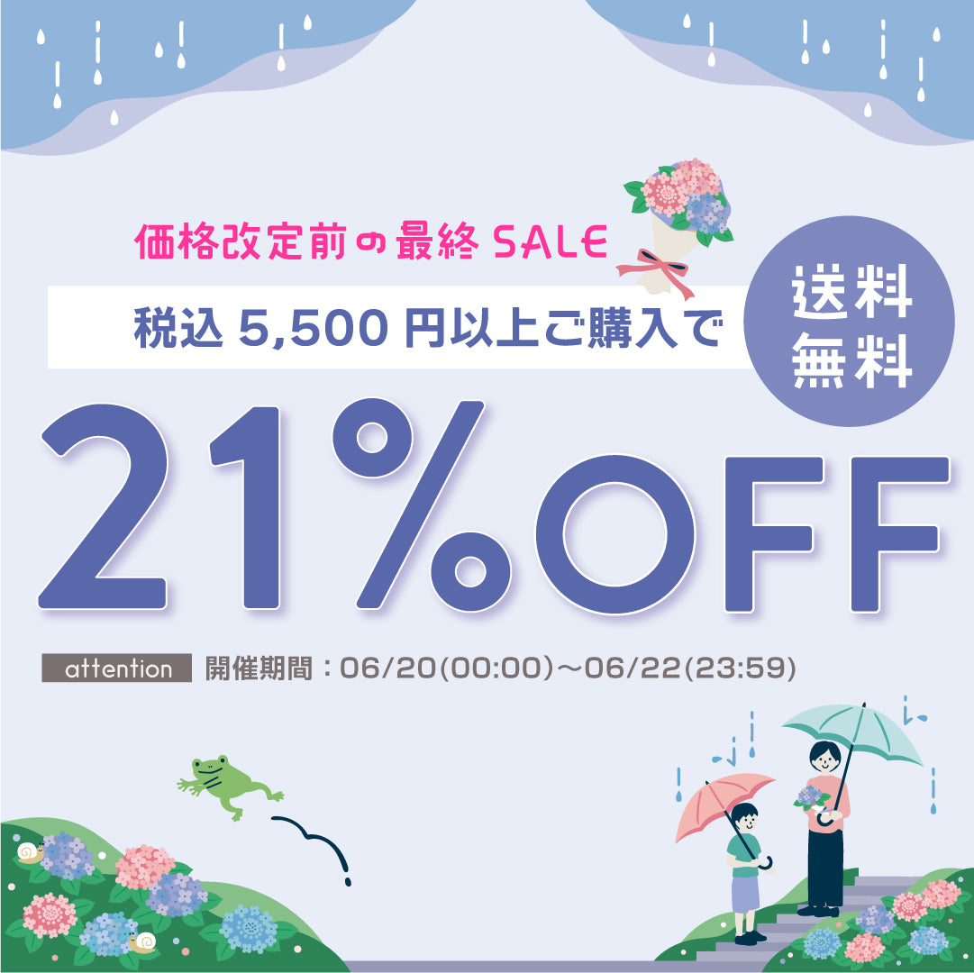 価格改定前最終21%OFF