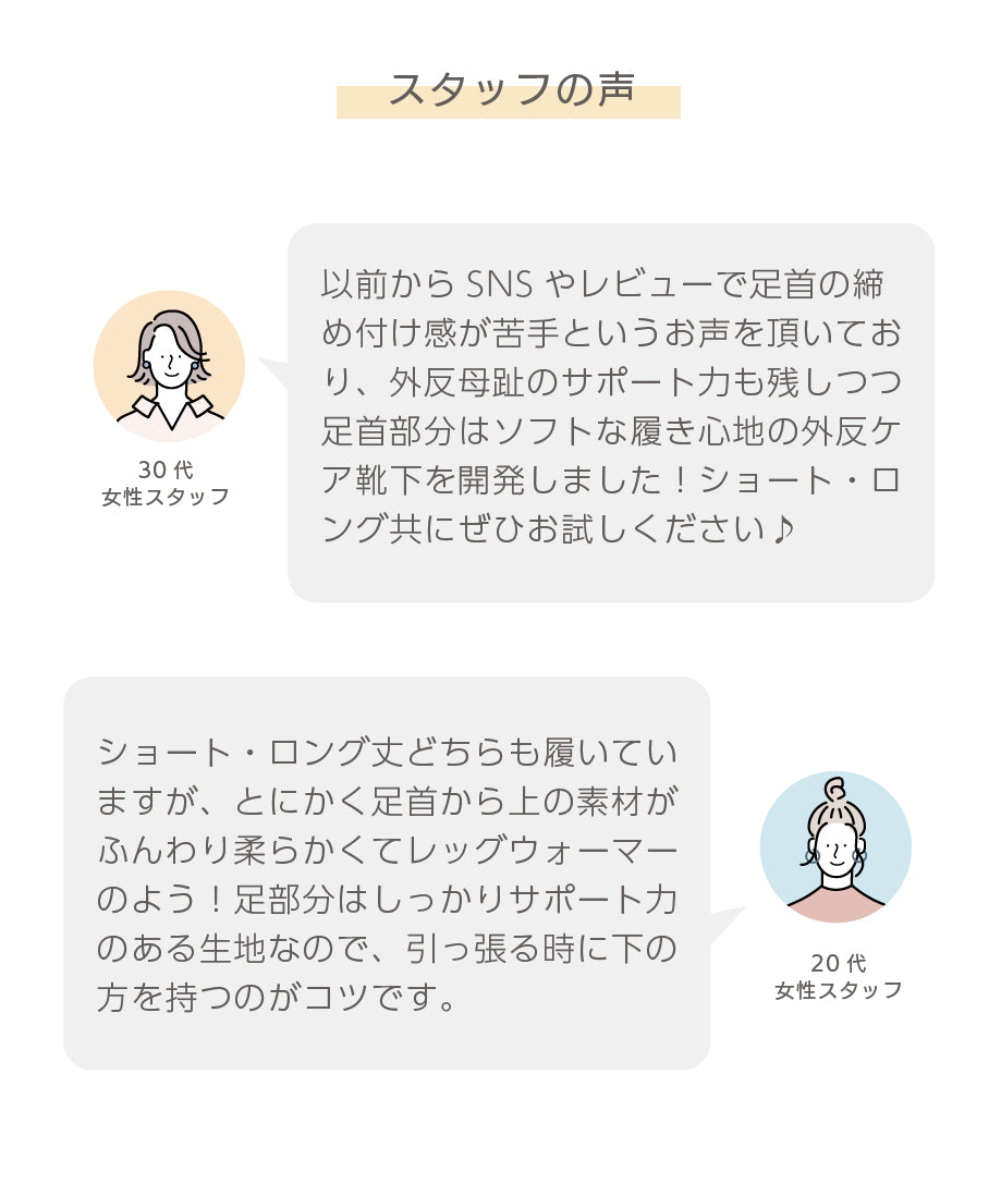 【モニター販売専用】冬用外反ソックス・ゆったりロング丈(8641)