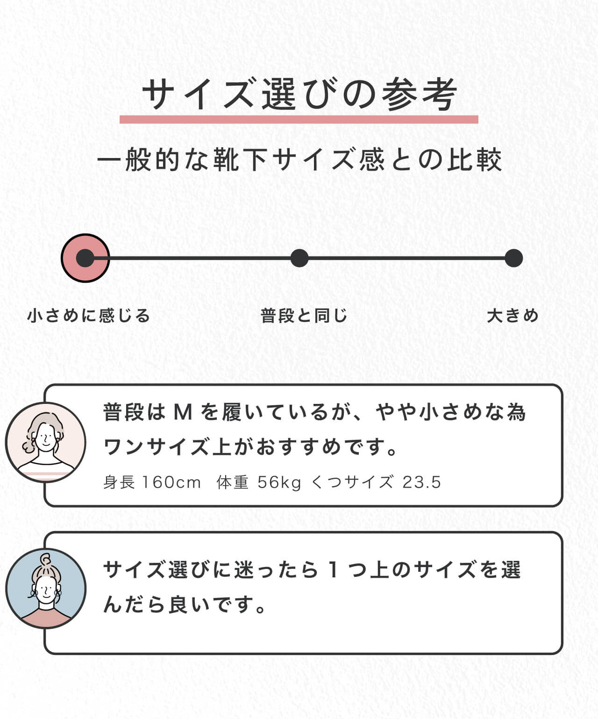 靴下サイズ選びの参考
