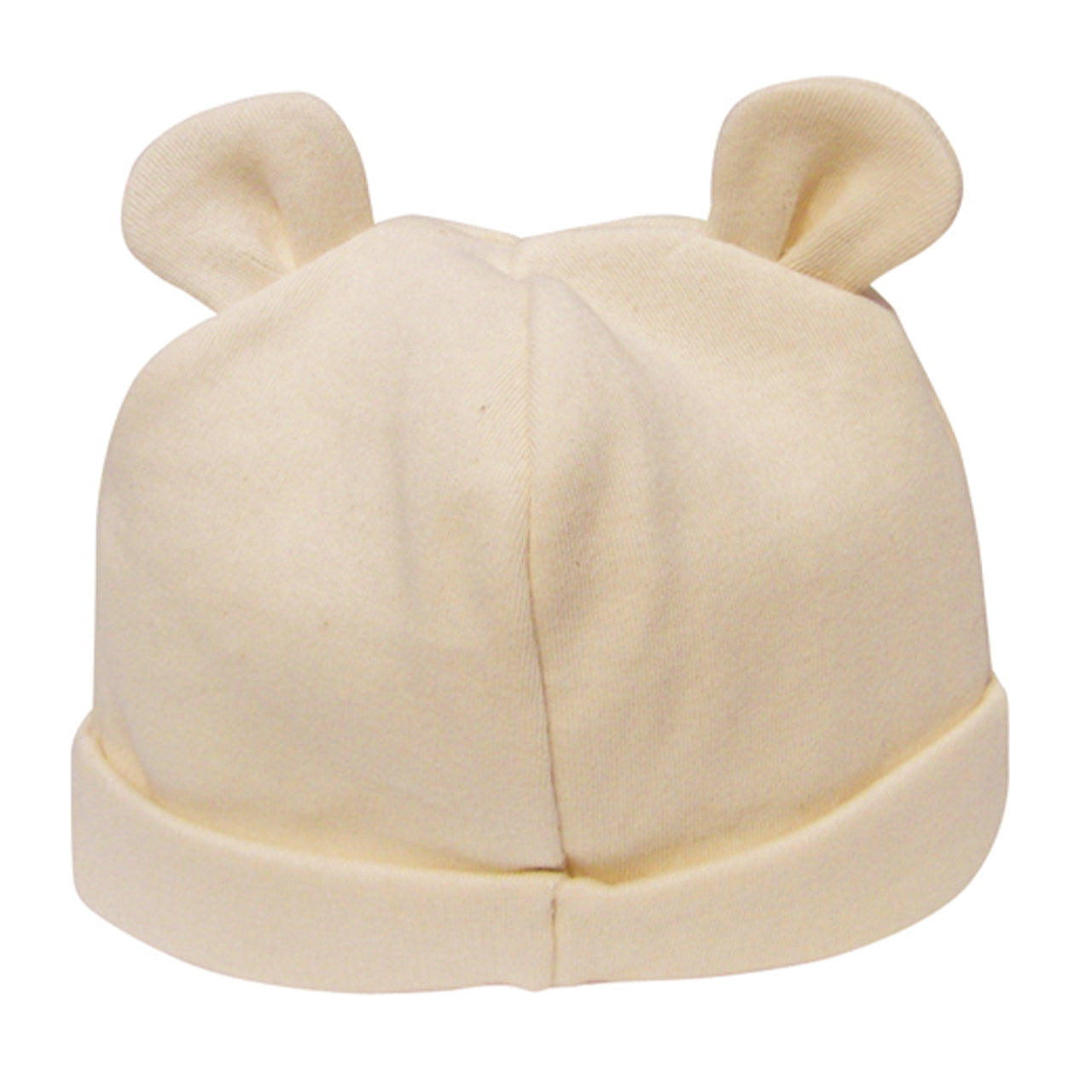 サイズ0〜３ヶ月→700円クマさんコットン帽子　ライトブルーorグレージュ